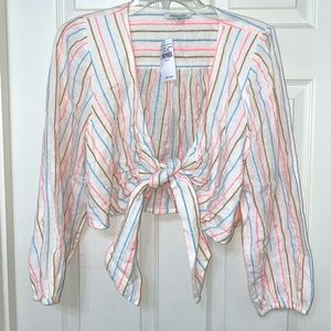 American Eagle Tie Crop Top